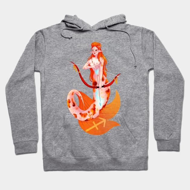 Sagittarius Mermaid Hoodie by lisaspiral